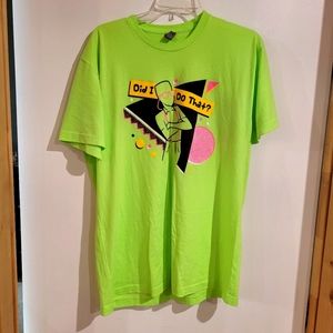 Steve Urkel Did I Do That size L t-shirt. NWOT.Mint green by New Level apparel.